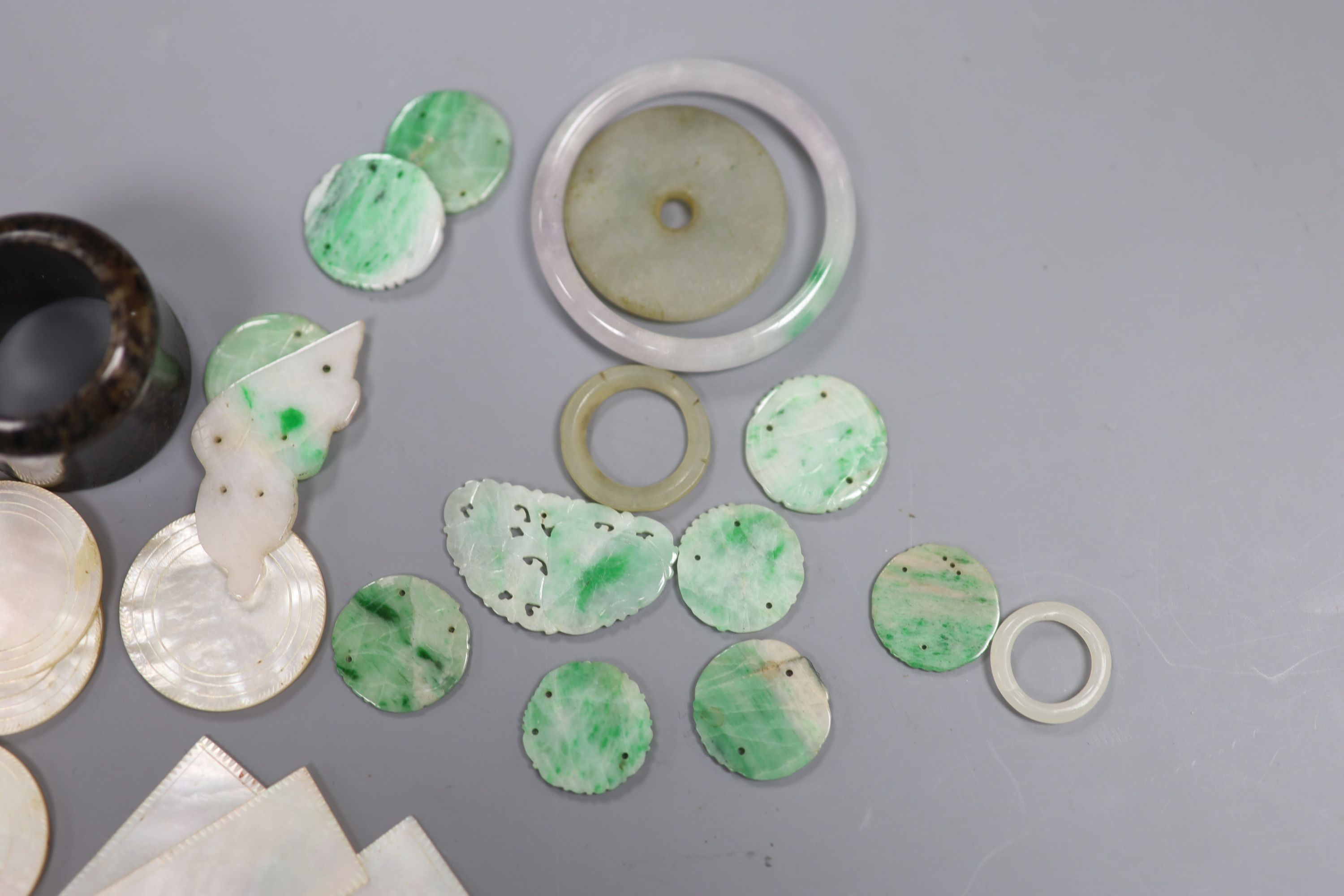 A collection of Chinese jades and jadeite